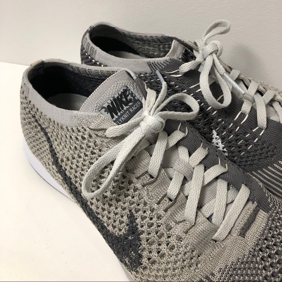 NIKE FLYKNIT RACER TWO-TONE GREY - Picture 10 of 11